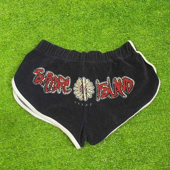 Vintage Y2K South Padre Island Texas Women Size Small Athletic Shorts Drawstring - Picture 1 of 5